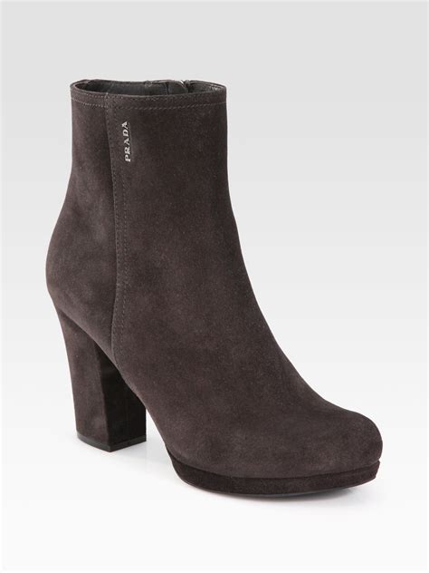 prada sport suede ankle boots|prada ankle length leather boots.